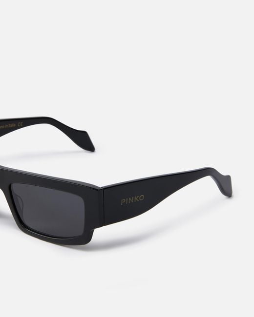 Pinko White Rectangular Sunglasses