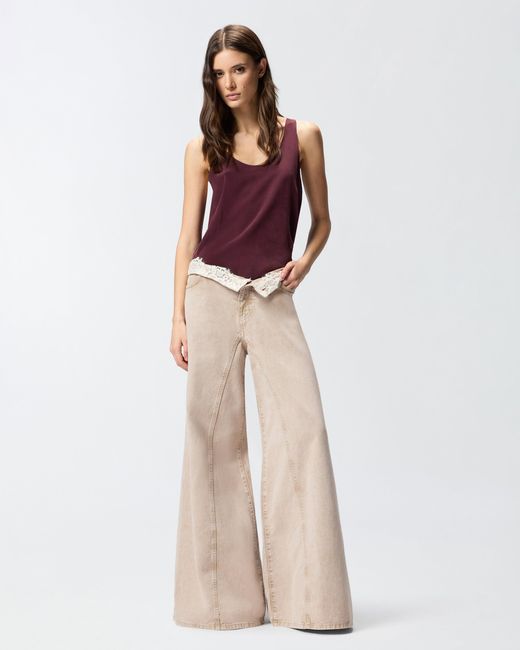 Pinko Natural Jeans With Lace