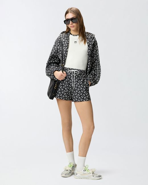 Pinko White T-Shirt With And Love Birds Logos