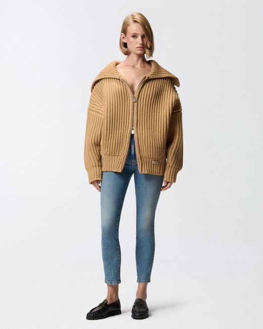 Pinko Natural Wide-rib Cardicoat