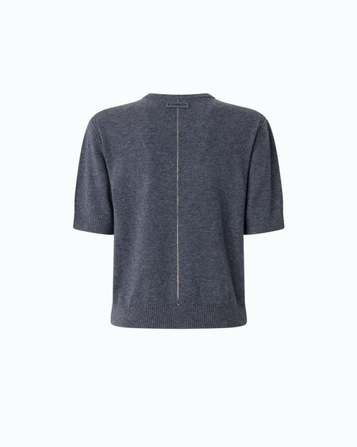 Pinko Blue V-Neck Sweater