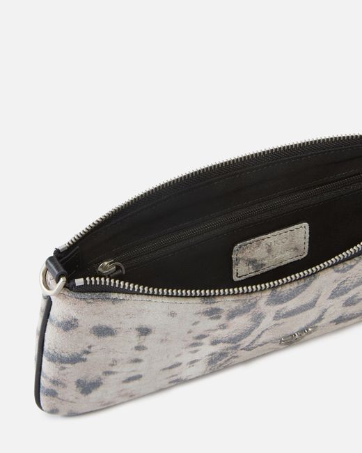 Pinko White New Horizontal Medium Shoulder Clutch