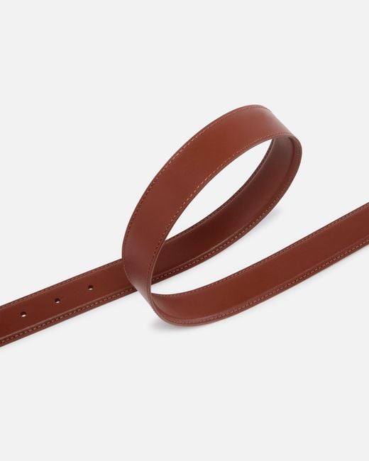 Pinko White Love Birds Leather Belt 3Cm