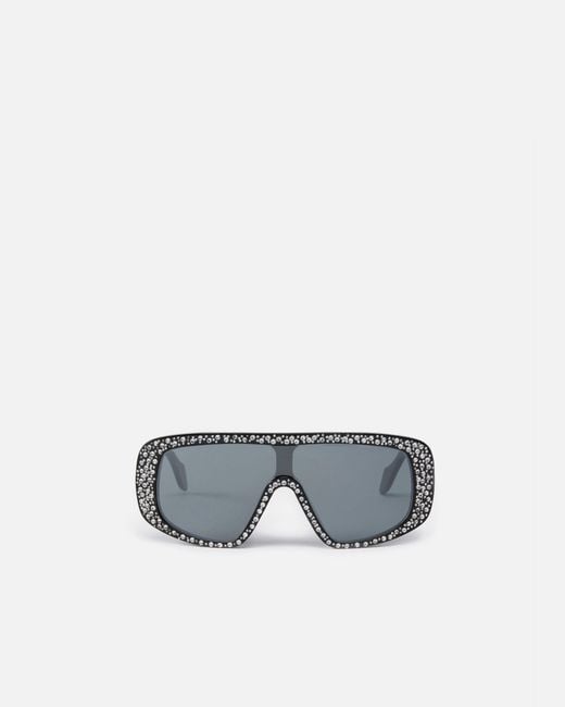 Pinko Blue Stoned Mask Sunglasses
