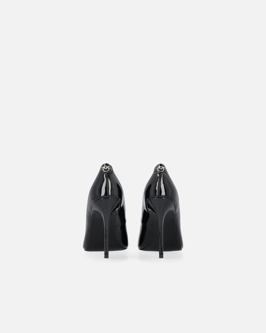 Pinko White Shiny Heeled Pumps