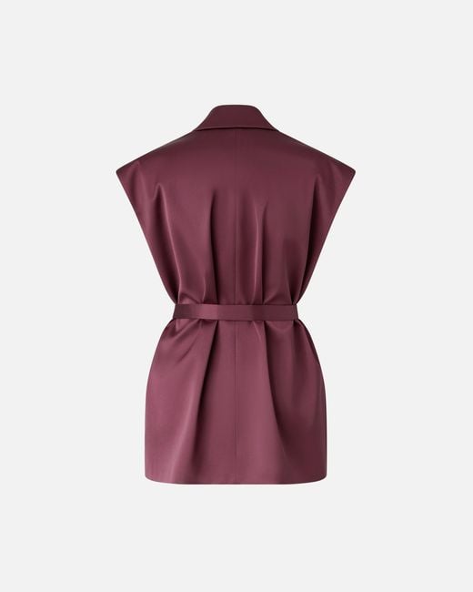 Pinko Purple Sleeveless Jacket