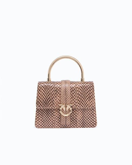 Pinko Pink Galleria Mini Love Bag Top Handle Handbag