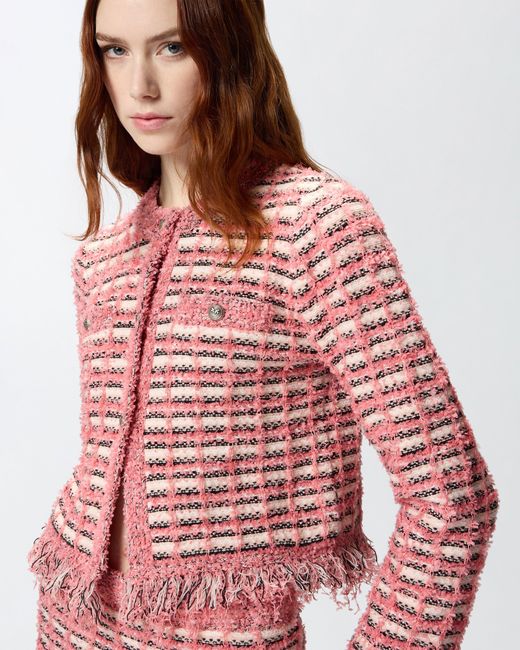 Pinko Red Cropped Jacket