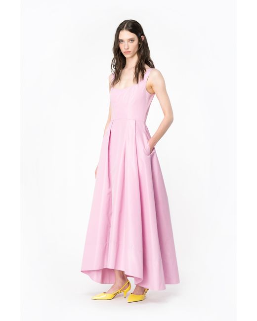 Pinko Pink Elegant Taffeta Dress