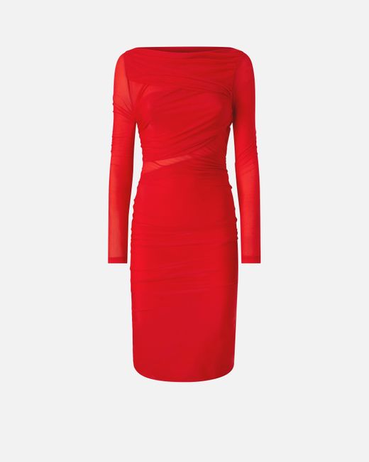 Abito Longuette Aderente di Pinko in Red
