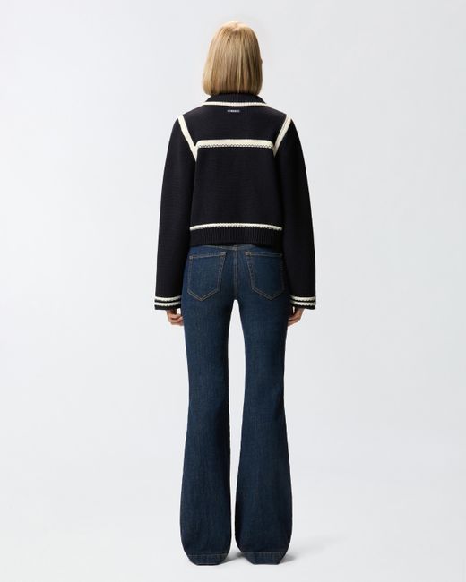 Pinko Black Preppy-style Cardigan