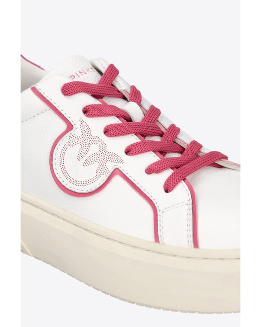 Sneakers In Pelle di Pinko in Pink