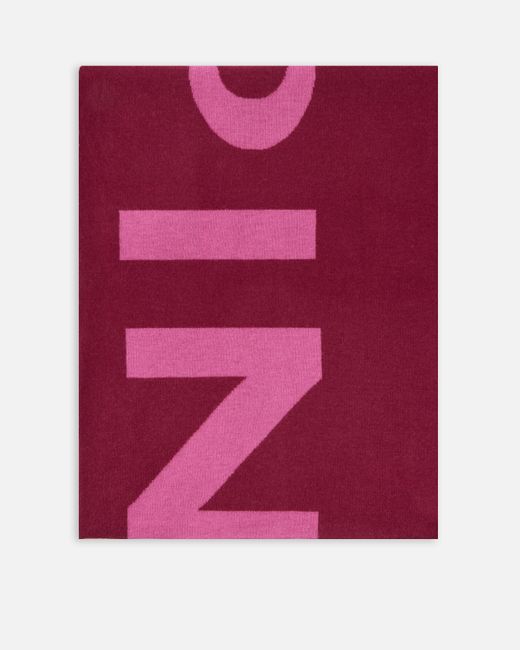 Pinko Red Scarf With Lettering Logo