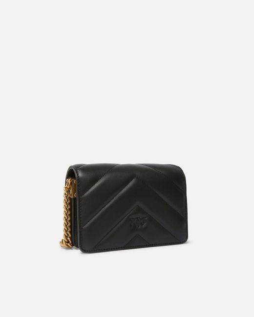 Pinko White Small Love Bag Click Big Chevron