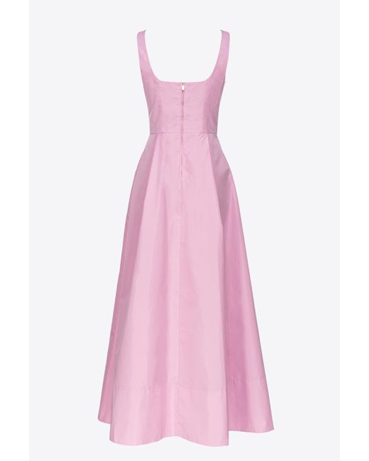 Pinko Pink Elegant Taffeta Dress