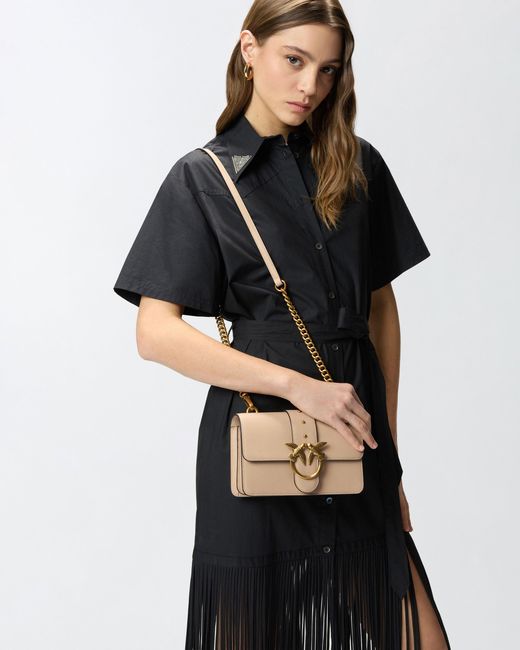 Pinko Natural Love Bag One Small Crossbody Bag