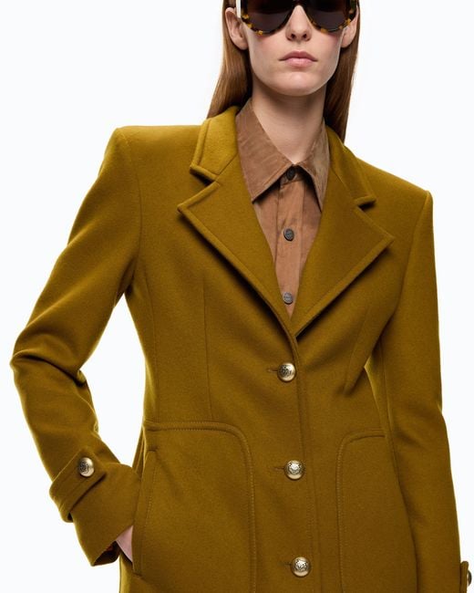 Pinko Green Long Coat