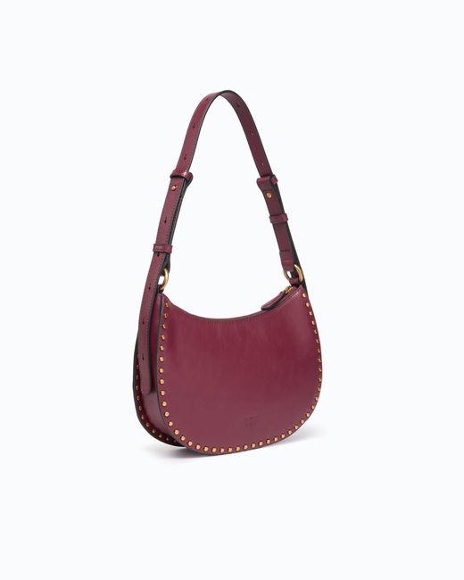 Pinko Purple Mini Half Moon Shoulder Bag
