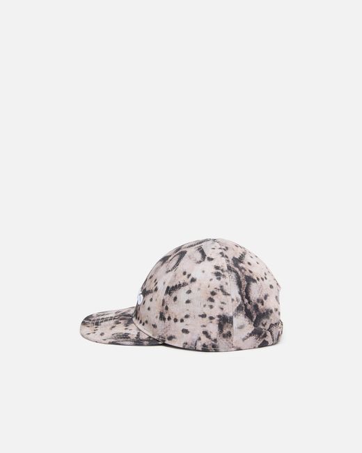 Pinko White Cap With Peak And Snake Print