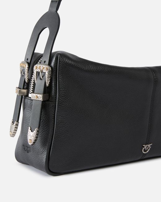 Pinko Black Keeper Bag Medium Shoulder Bag