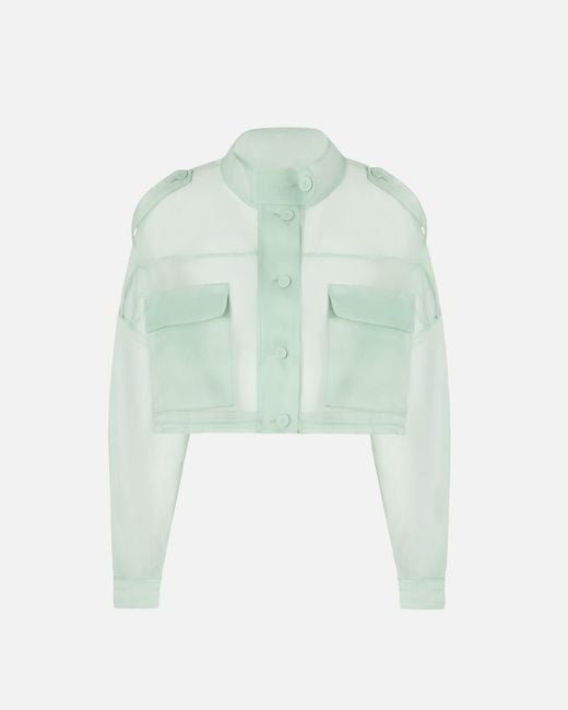 Pinko Green Cropped Pea Coat