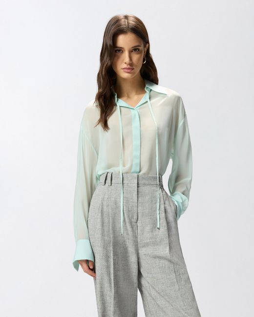 Camicia Trasparente di Pinko in Blue