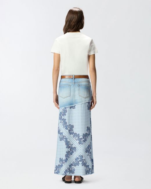 Pinko White T-Shirt With Logo Embroidery