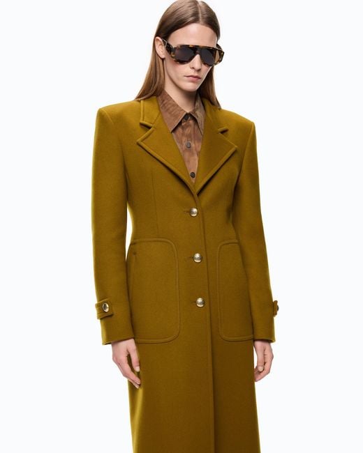 Pinko Green Long Coat