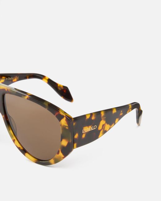 Pinko White Pilot-Style Sunglasses