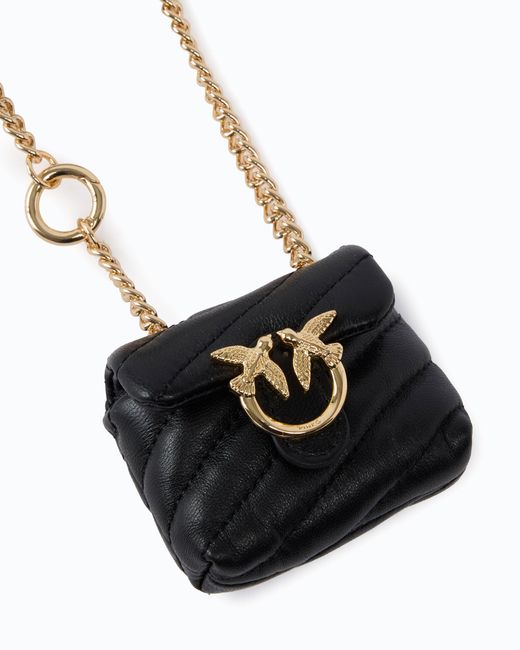 Pinko White Nano Love Bag Puff Accessory