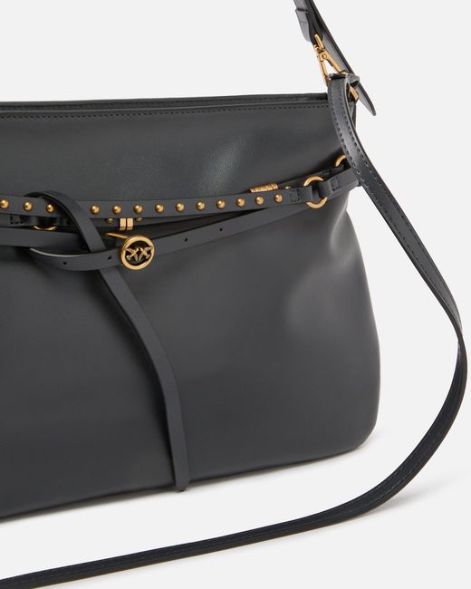 Pinko Black Belt Bag Big Large Shoulder Bag