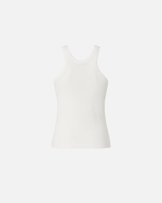Pinko White Vest Top With Pendant Buckle