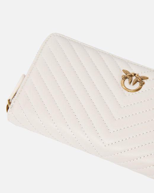 Pinko White Zip-Around Wallet