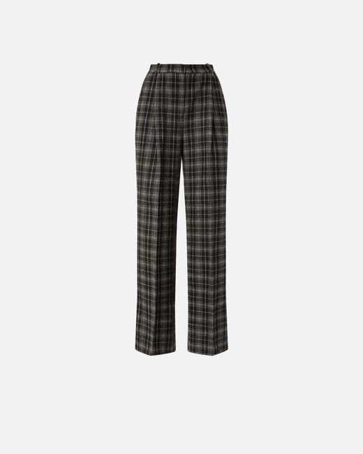Pinko Natural Long Check Trousers