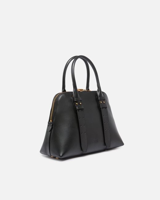Pinko Black Escape Bag Medium Leather Handbag
