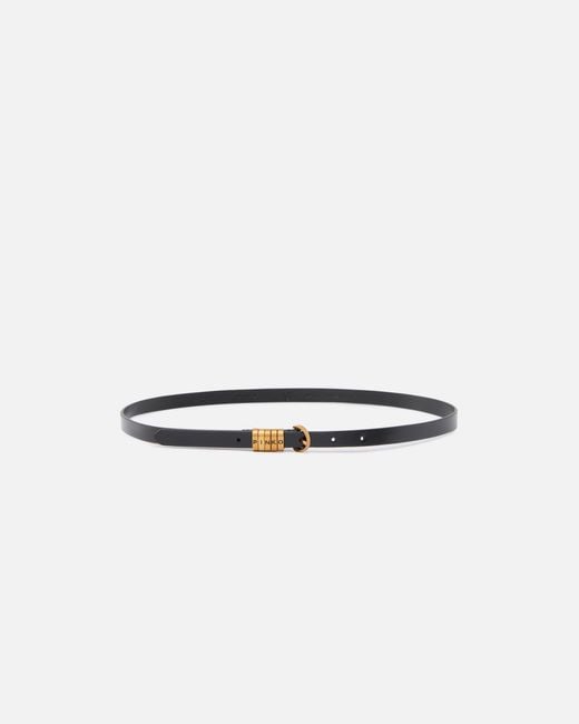 Pinko White 1.2-Cm Belt With Lettering Logo