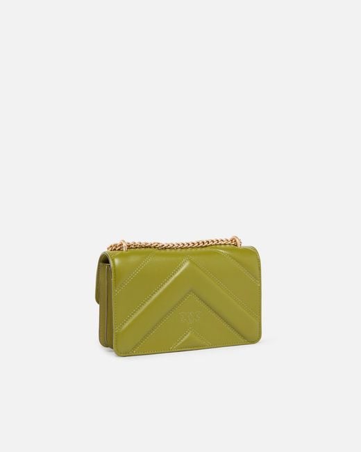 Pinko Green Mini Love Bag One Shoulder Bag