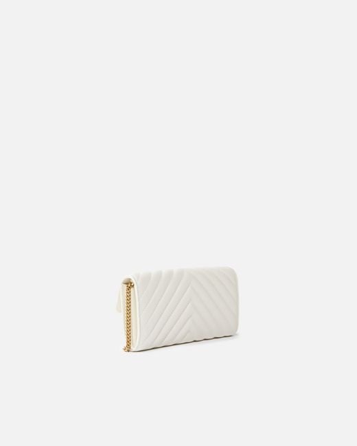 Pinko White Love Bag One Wallet Chevron