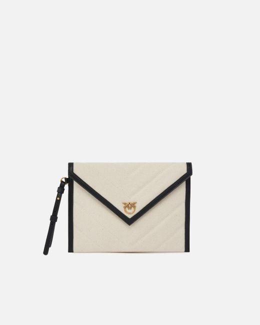 Pochette Piatta di Pinko in Natural