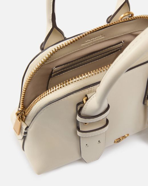 Pinko Natural Leather Mini Escape Bag Bowling Bag