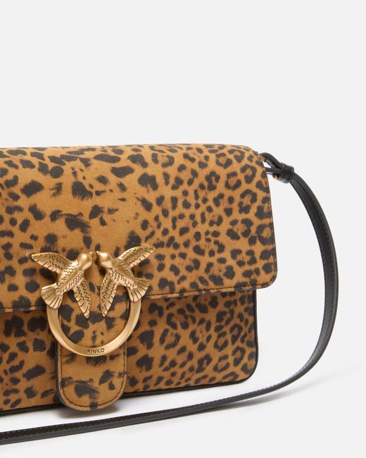 Borsa Slouchy di Pinko in Brown