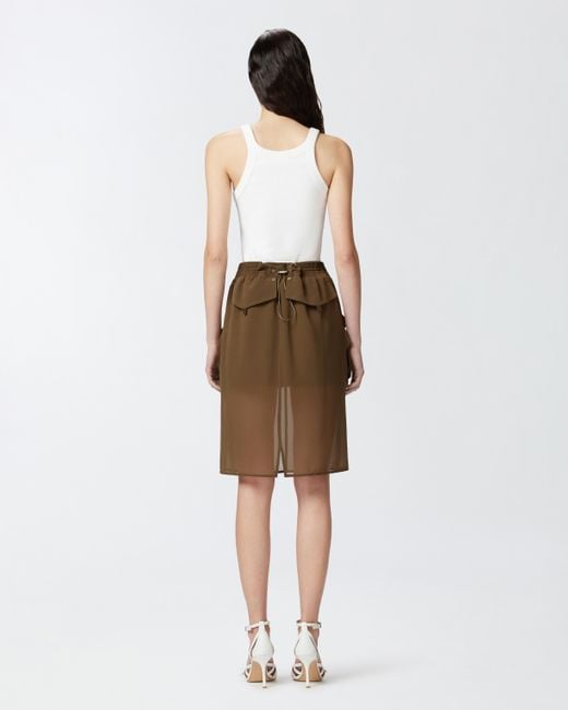 Canotta A Costine Con Fibbia Reimagine X Patrick Mcdowell, Bianco Brill di Pinko in White