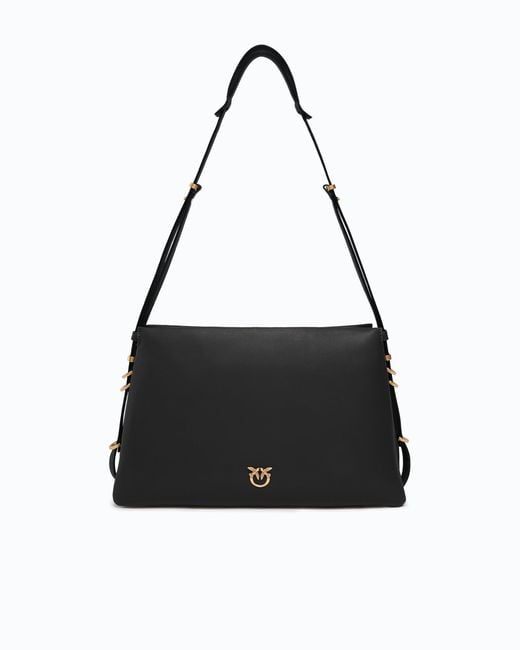 Pinko Black One, Two, Three Bag Shoulder Bag With Three Compartments
