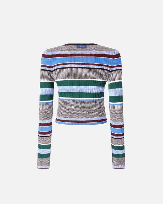 Pull À Rayures Multicolores Pinko en coloris Blue