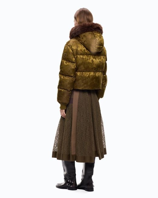 Pinko Green Short Down Jacket