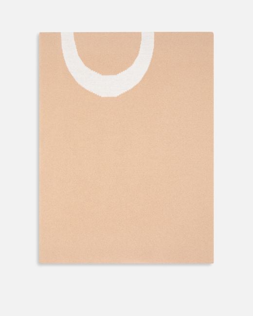 Pinko Natural Scarf With Lettering Logo