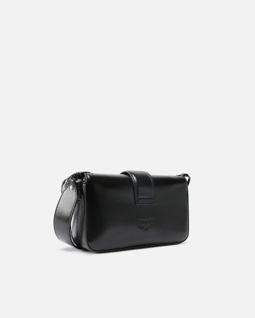 Borsetta Soft Love Bag Slouchy Con Frange E Tracolla di Pinko in Black