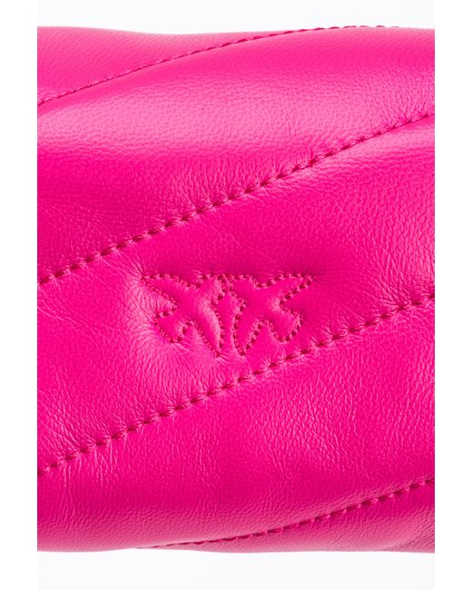 Micro Love Bag Puff Maxi Quilt di Pinko in Pink