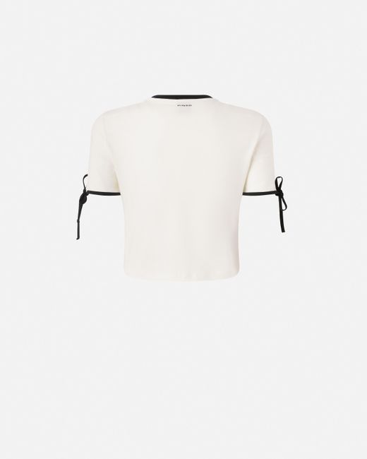 Pinko Natural Cropped Love Birds T-shirt