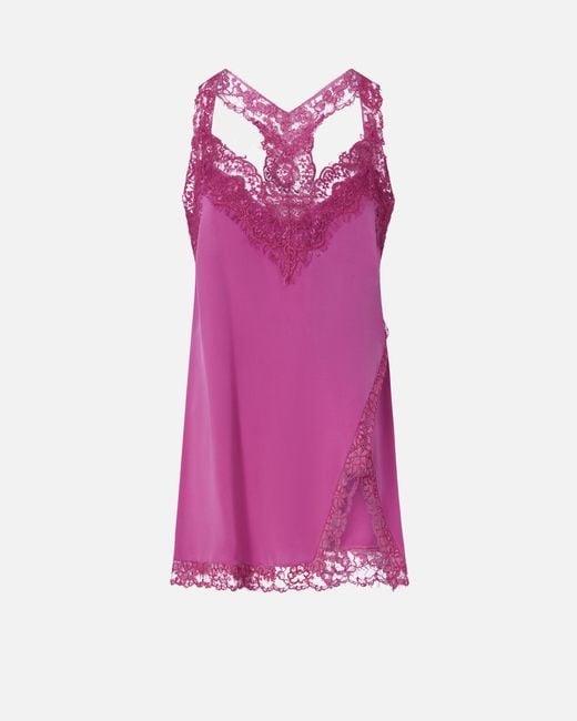Pinko Pink Lace Lingerie Top